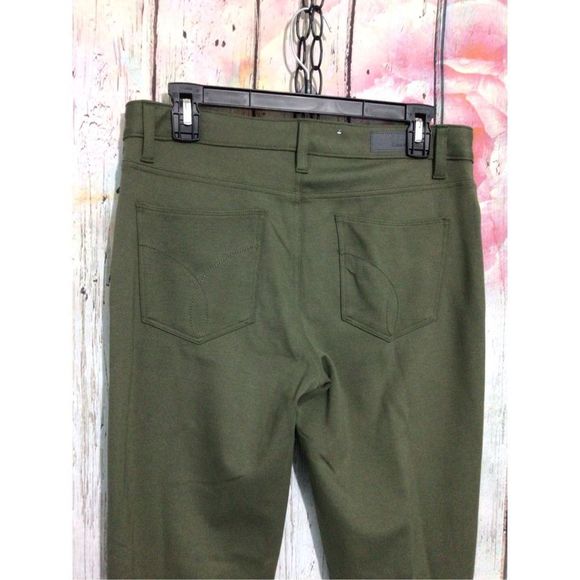 NEW Calvin Klein Jeans Olive Green Jeggings Size 10 - Picture 7 of 11